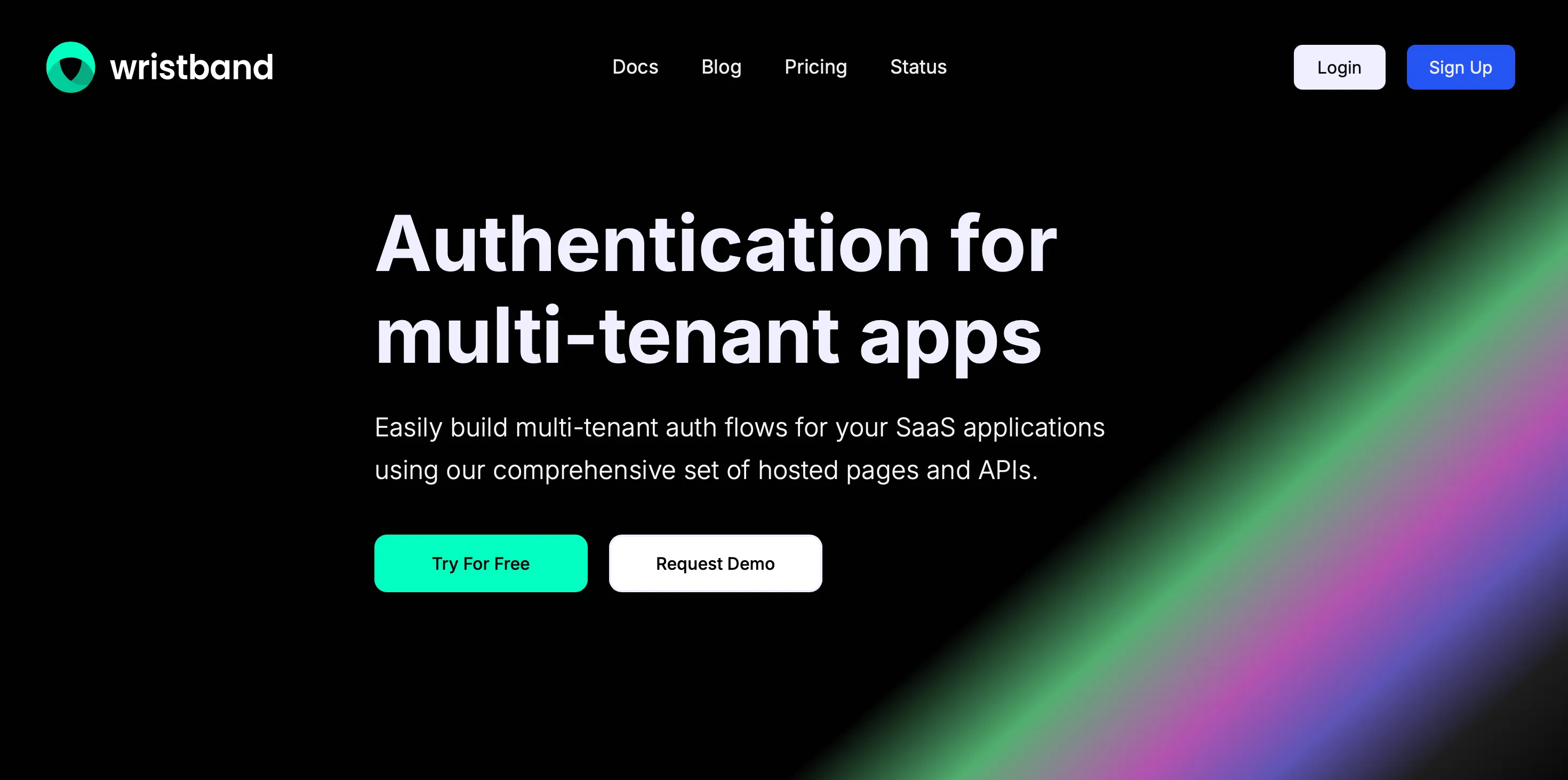 Wristband multi-tenant auth